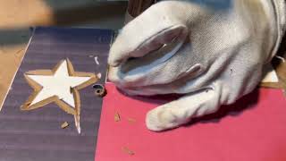 i made handmade craft art state of Texas flag