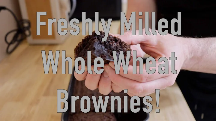 Brownies: Freshly Milled Whole Wheat!