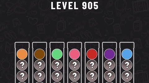 Ball Sort Puzzle Level 905 #ballsortpuzzle #ballsortpuzzlegameplay #puzzlegame #mobile games