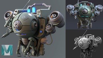 Hard Surface Production Modeling and Rendering - Drone Tutorial Preview