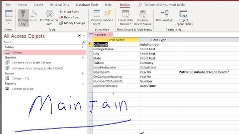 CSIS 110 Access Module 3 - Maintaining an Access Database