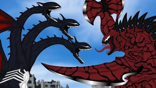 CARNAGEZILLA vs VENOM GHIDORAH | EPIC BATTLE!! : PiKKY GODZILLA