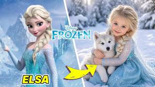 Frozen Characters as Baby in Real Life 👶❄️🔊 + Guess the Voice Quiz | Elsa, Kristoff, Sven, Anna ...