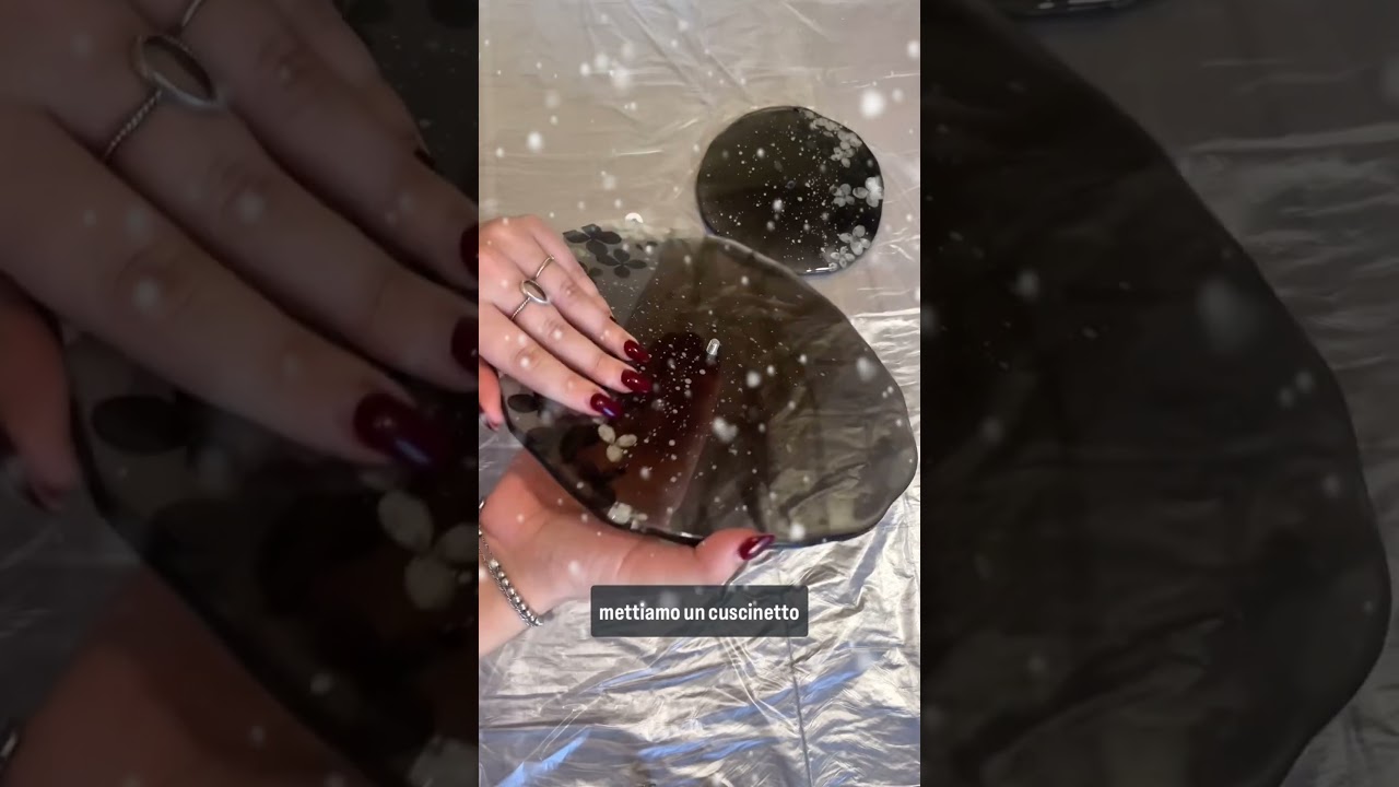 ✨Epossidico con ortensie: Un sottobicchiere personalizzato unico per Natale!🎄🌸#resinart #natale