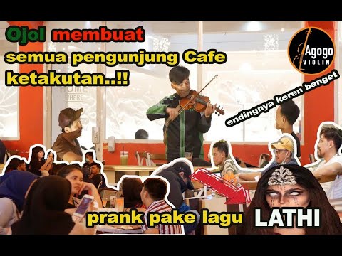 Ojol Prank pake Lagu LATHI, Pengunjung cafe Pada ketakutan.