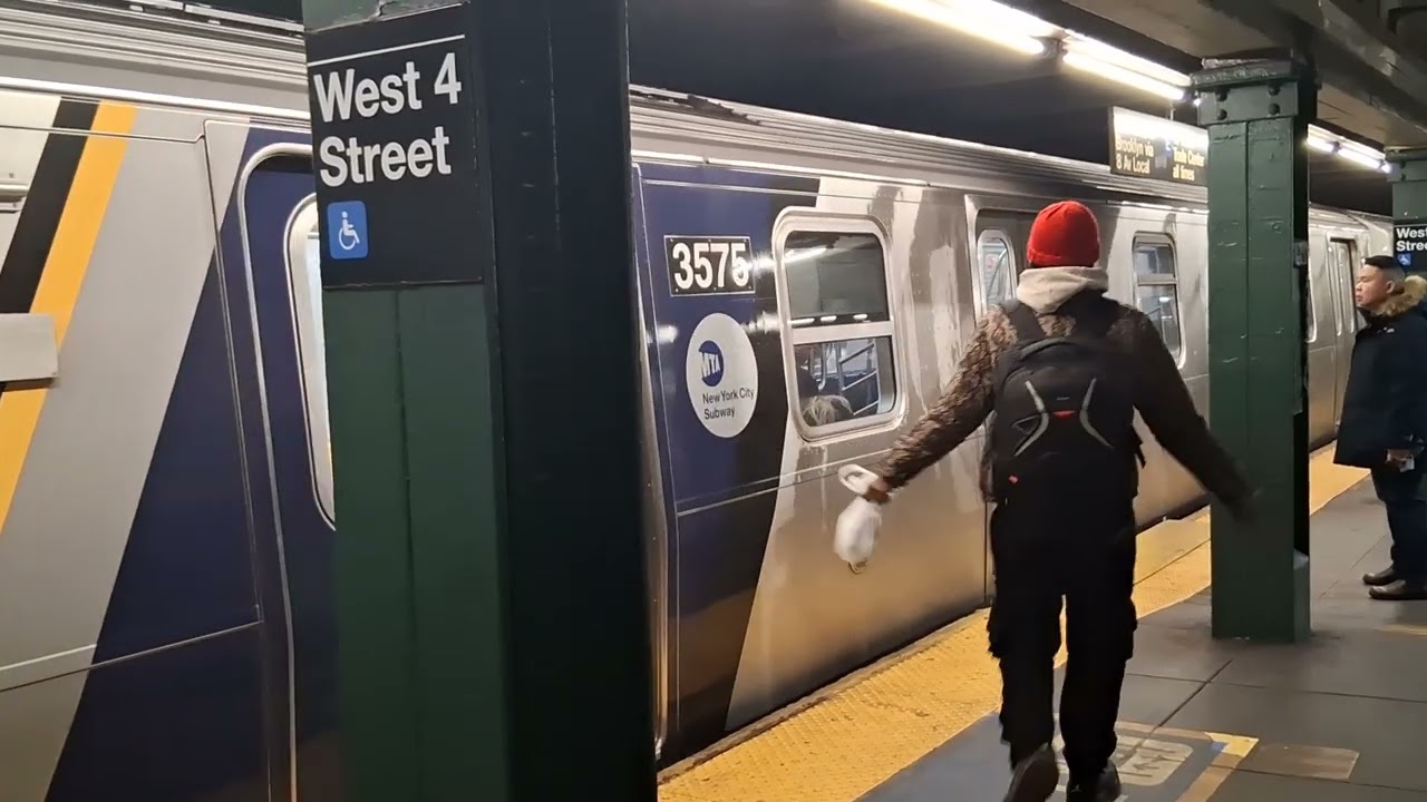Rerouted R68 (D)/R211 (B) trains via 8th avenue at west 4th street!