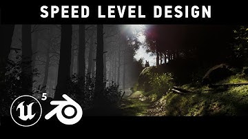 Foggy Forest Path Speed Level Design | Unreal Engine 5 | Blender