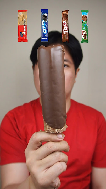 MAKAN ES STIK COKLAT DARI BERBAGAI MACAM BISKUIT #asmr #mukbang
