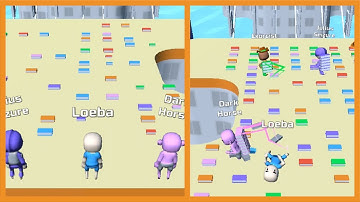 BRIDGE RACE MAX Level 🔴💯🟪 All Levels #Gameplay Android, iOS