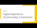 How to build digital experiences or community using builder salesforce part 1