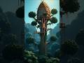 Why This Tribe Lives 100 Feet in the Air 🌳😱... #truestory #facts #ytshorts #forest #shocking