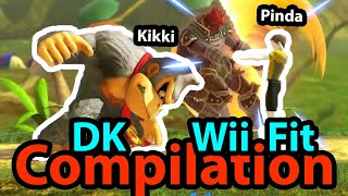 DK & Wii Fit Trainer - Combo Compilation ft. Kikki & Pinda