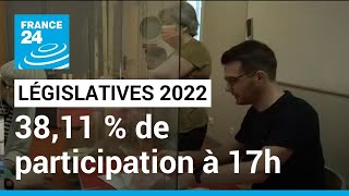 Législatives en France : 38,11 % de participation à 17 heures • FRANCE 24