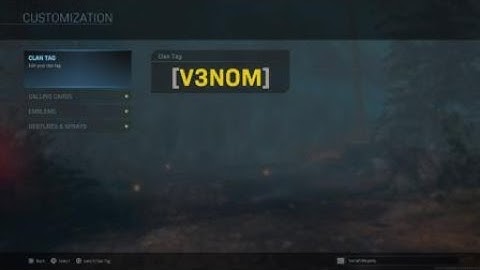 Cod MW How to get a GOLD clan tag