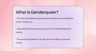 What Is Genderqueer? - Gender Equality Network