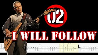 U2 - I Will Follow (Bass Tabs) By  @ChamisBass Resimi
