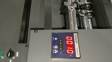 AUTOMATIC STICKER HALF CUTTING, PERFORATION AND CREASING MACHINE.