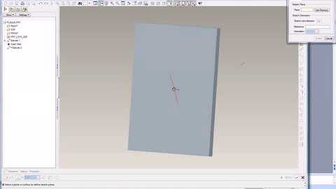 Tutorial Solid Modeling with Pro E part 1