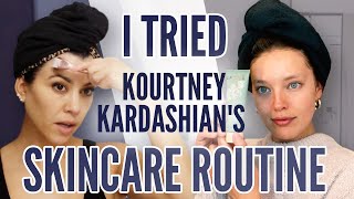 I Tried Kourtney Kardashians Skincare Routine | Emily DiDonato