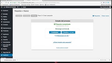 Copia de seguridad de WordPress con Duplicator