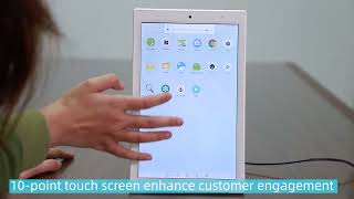 L shape Android tablet