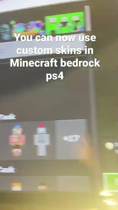 You can now use custom skins on Minecraft bedrock PlayStation