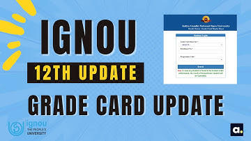 IGNOU Dec 2021 Result | 12th UPDATE |  Grade card Update