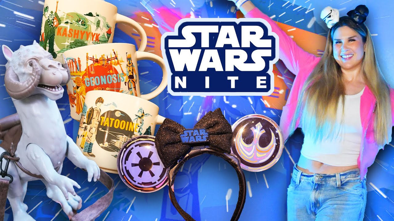 Star Wars Nite 2025! Tons of New Merch, Starbucks Mugs & Popcorn Bucket | Disneyland Vlog