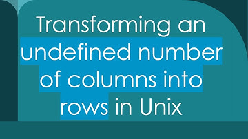 Transforming an undefined number of columns into rows in Unix