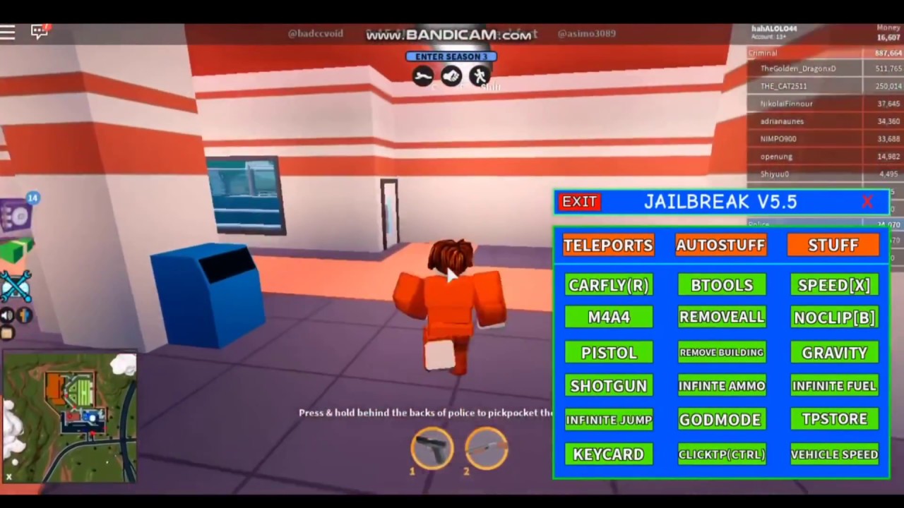 Jailbreak Rocket Launcher Script - jailbreak mod menu roblox september 2019