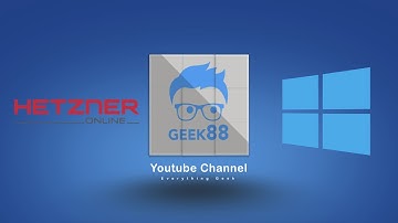 vServer Hetzner Windows 10 Installation