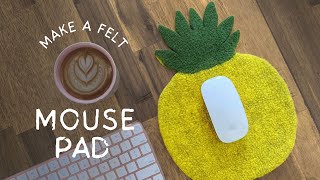 How to Make a Wet Felted Pineapple Pad for your Desk, Hot Pot, Planter or table legs no scratch!