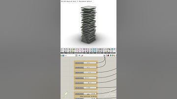 Grasshopper - EX 8 - Scale NU + Random split  #architecture  #parametricdesign #grasshopper  #design