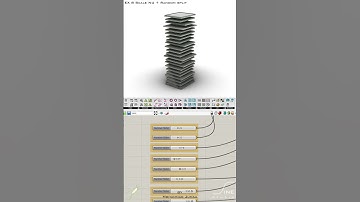Grasshopper - EX 8 - Scale NU + Random split  #architecture  #parametricdesign #grasshopper  #design