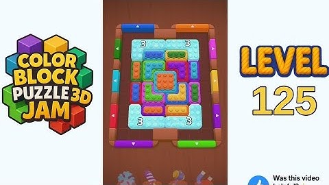 Color Block Puzzle 3D Jam Level 125 Walkthrough Solution