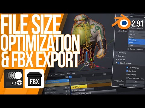 File Size Optimization & FBX Export? #05 | Blender 2.9 | Tutorial / Guide