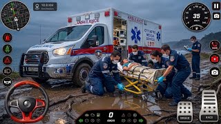 Ambulance & Police Simulator Gameplay |Massive Highway Crash Rescue| Realistic Emergency Response 4K screenshot 3