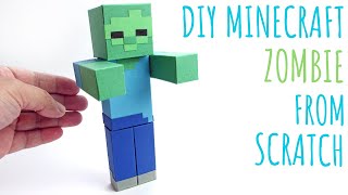 DIY Minecraft Zombie From Scratch | Minecraft Papercraft Zombie | Paper Crafts