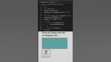 Drag and Drop Project in Html and CSS and JavaScript #shorts #html #css #javascript.