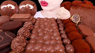 ASMR MUKBANGCHOCOLATE MARSHMALLOW KINDER RICE CAKE ICE CREAM SNACK 초코찰떡 마시멜로 디저트39 아이스크림 몰티져스 케이크먹방