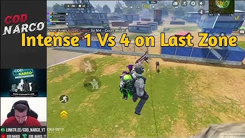 Intense 1Vs 4 Clutch in Final Zone by CoD Narco | CoD Narco did 1Vs  in Final Zone  CoD Mobile