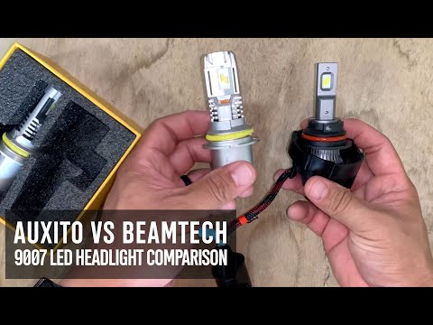AUXITO vs BEAMTECH LED Headlight Bulb Comparison on my Nissan Xterra