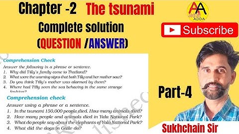 Class 8 English Honeydew Chapter 2 - The Tsunami | Question & Answer Explained #sukhchainsir