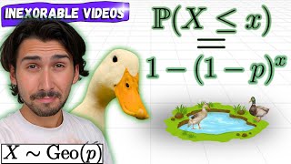 Cumulative Geometric Distribution Function Derivation + Examples! | Probability