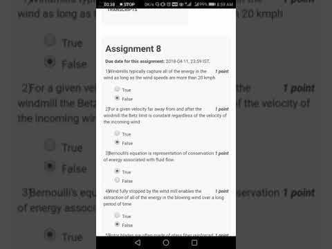 NCER Assignment 8 correct answers /NPTEL