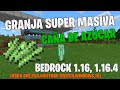 Granja de caña de azúcar 1.16, 1.16.40 Minecraft Bedrock.