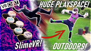 I touched REAL GRASS in VR with SlimeVR Full Body Tracking!