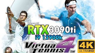 Virtua Tennis 4 - BEST TENNIS VIDEO GAME EVER | Game Play | 4K | RTX 3090Ti  i9 12900K