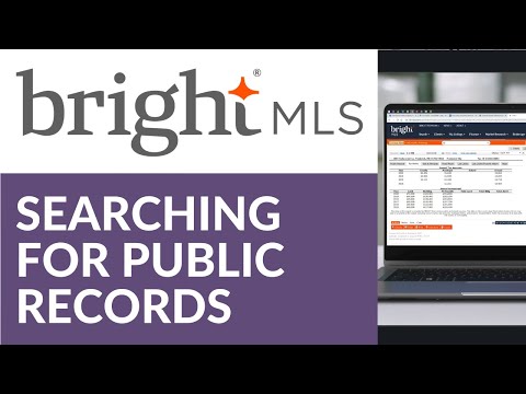 Accessing and Searching Public Records | Bright MLS