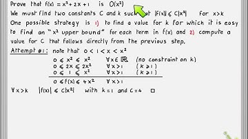 Discrete Structures [Lecture 18 / Segment 3] - Big-O notation: First example
